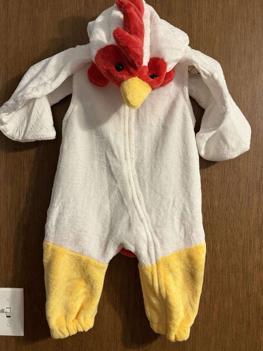 Chicken Hen Rooster Halloween Costume with removeable footies 9-12 months farm